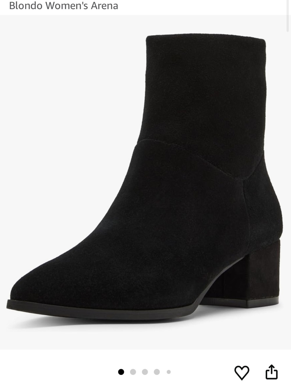 NIB Blondo Waterpoof Arena Bootie - Black Suede